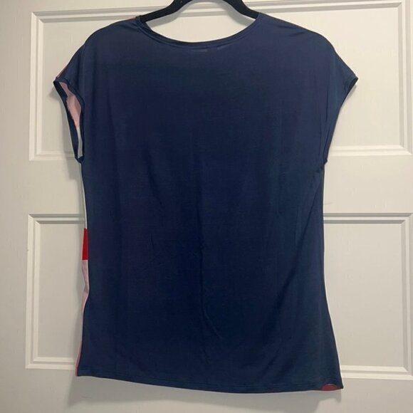 TED Baker Hasel Mississippi Abstract Design Top, Navy/Multi Size 1/ US 4 - Picture 7 of 14